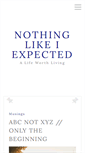 Mobile Screenshot of nothinglikeiexpected.com